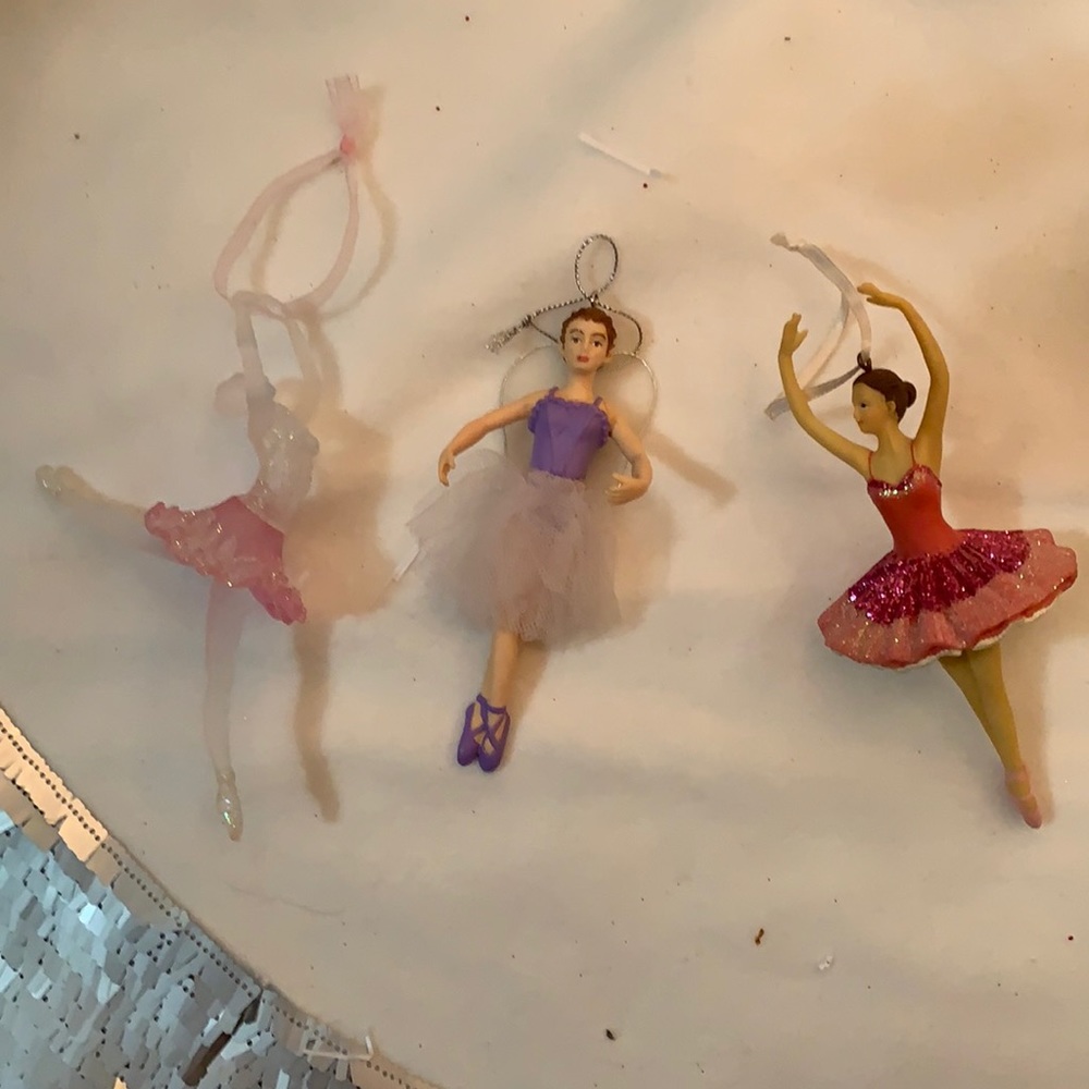 Ballerina Ornaments - Set of 3